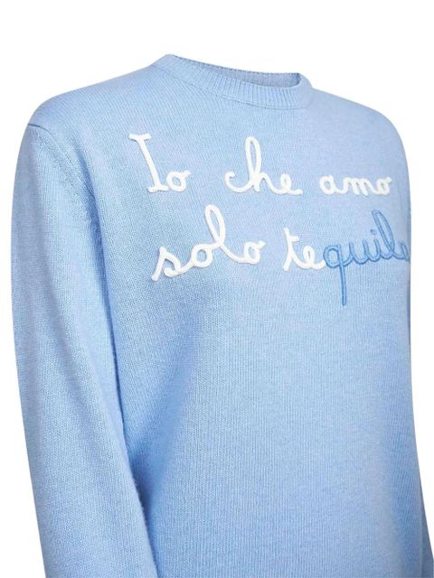 MC2 Saint Barth embroidered-detail sweater - Blue - zdjęcie produktu nr 2