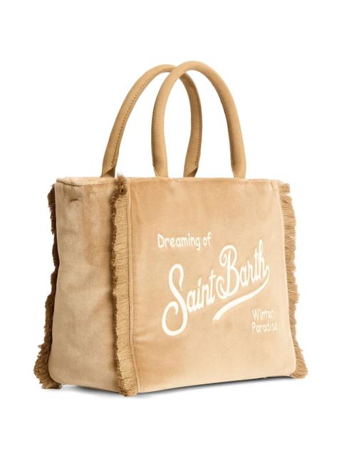MC2 Saint Barth fringed velvet satchel - Brown