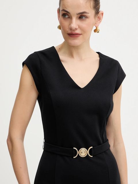 Guess sukienka CHRISSY kolor czarny mini prosta W5BK21 KCMU2