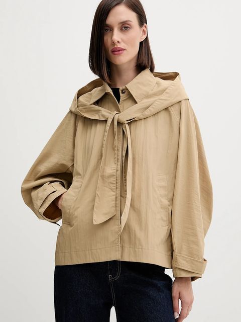 Hoss Intropia kurtka kolor zielony przejściowa oversize 5452469 - zdjęcie produktu nr 1