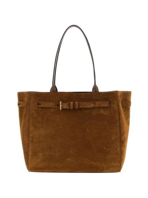 TOM FORD metal buckle calfskin tote bag - Brown - zdjęcie produktu nr 1