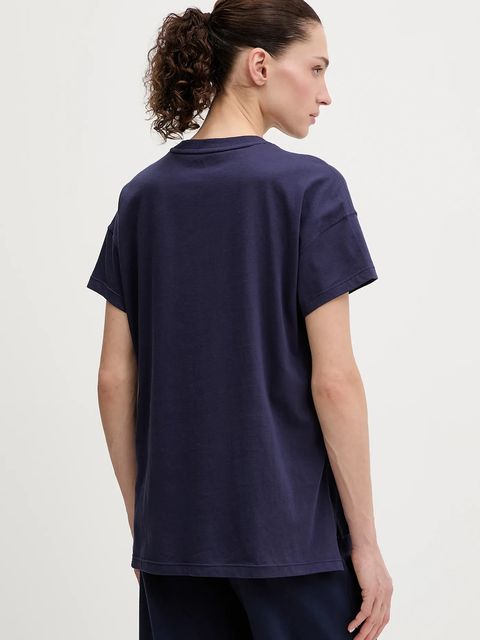 Dkny t-shirt bawełniany damski kolor niebieski DP6T1534