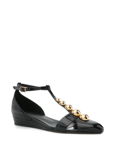Chloé Cleia T-bar embellished pumps - Black - zdjęcie produktu nr 2