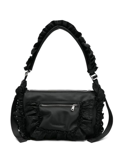 Simone Rocha embellished ruffled shoulder bag - Black - zdjęcie produktu nr 1