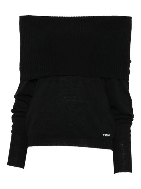PINKO off-the-shoulder sweater - Black - zdjęcie produktu nr 1
