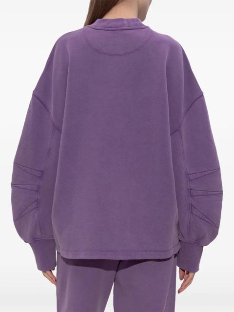 The Attico side-slit sweatshirt - Purple