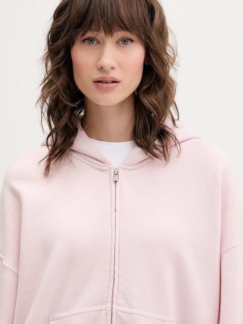 Hollister Co. bluza damska kolor różowy z kapturem gładka KI352-5229-600 - zdjęcie produktu nr 2