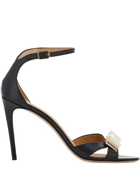 Ferragamo 90mm Vara bow sandals - Black - zdjęcie produktu nr 1