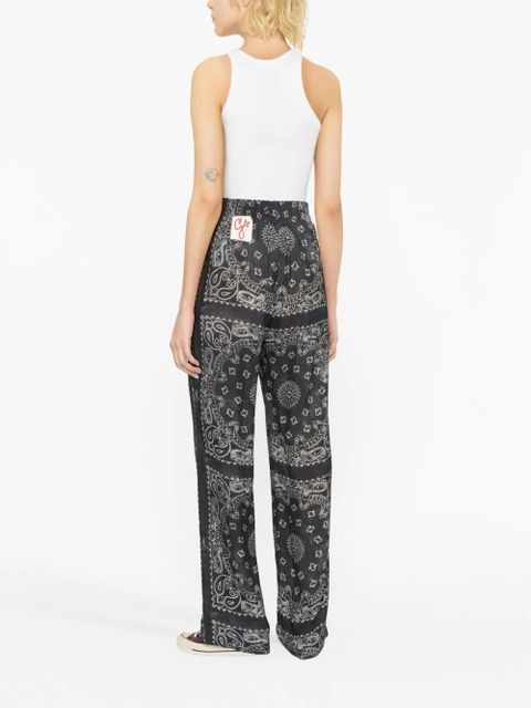 Golden Goose paisley-print wide-leg trousers - Grey