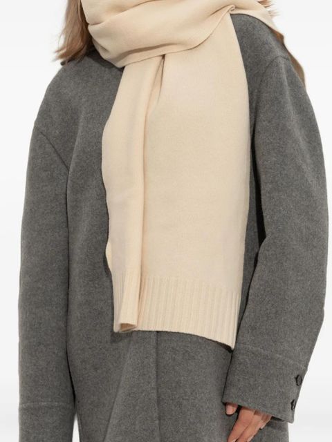 Jil Sander ribbed-knit wool scarf - Neutrals - zdjęcie produktu nr 2