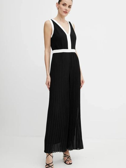 Morgan kombinezon PRISMA kolor czarny z dekoltem w szpic PRISMA - zdjęcie produktu nr 2