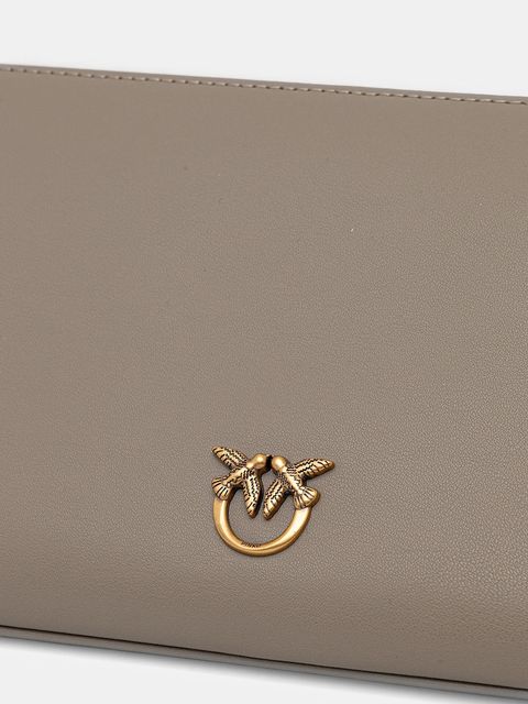 Pinko torebka skórzana kolor szary 102747 A0F1