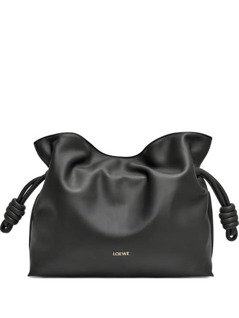 LOEWE medium Flamenco knotted clutch - Black - zdjęcie produktu nr 1