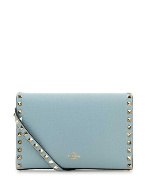 Valentino Garavani small Rockstud leather crossbody bag - Blue