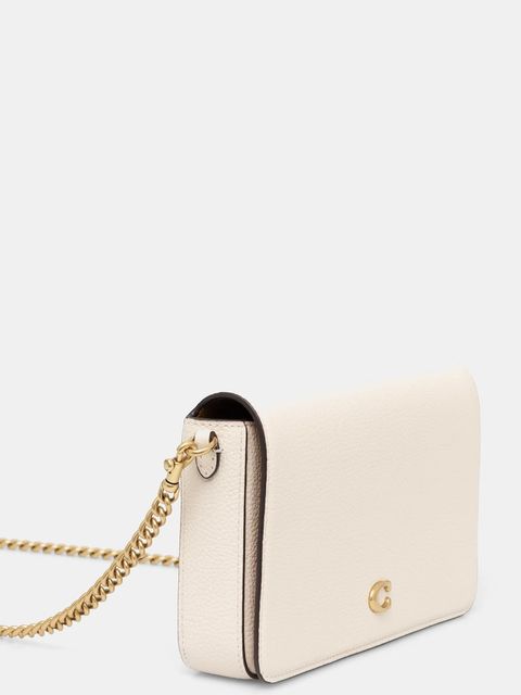 Coach torebka skórzana Mila kolor beżowy CAO01 - zdjęcie produktu nr 2