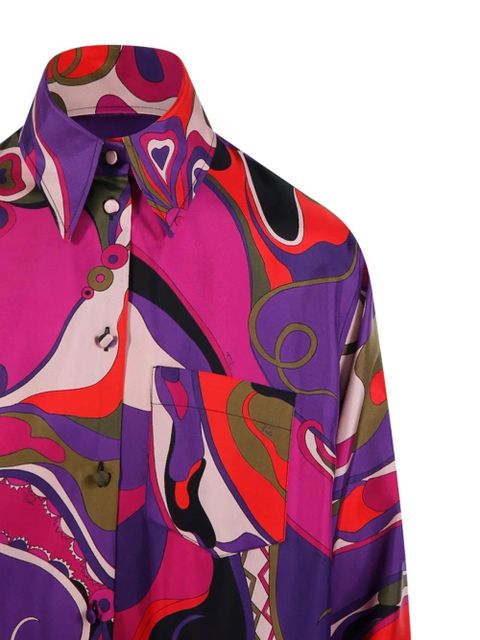 PUCCI graphic-pattern shirt - Purple