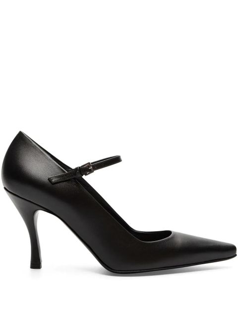 LouLou de Saison 85mm Carey pointed-toe heeled pumps - Black - zdjęcie produktu nr 1