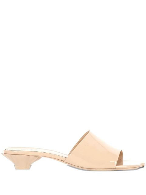 Chloé 25mm leather mules - Neutrals - zdjęcie produktu nr 2