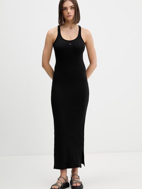 Tommy Jeans sukienka bawełniana z elastanem - zdjęcie produktu nr 1