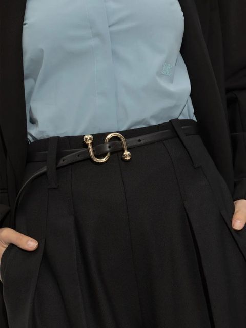 Sportmax S-shaped buckle belt - Black