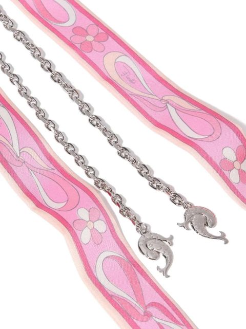PUCCI dolphin silk necklace - Pink