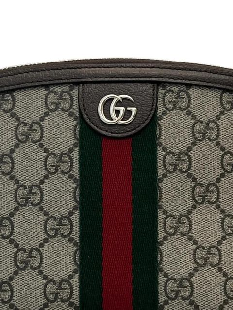 Gucci small Ophidia logo stripe cosmetic case - Neutrals - zdjęcie produktu nr 2