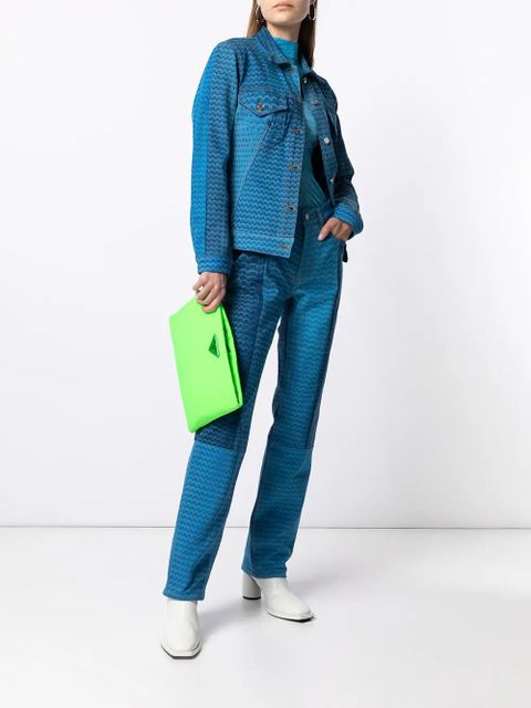 Marine Serre Moonfish Skin panelled jeans - Blue - zdjęcie produktu nr 2