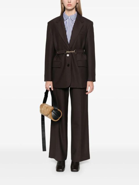 Maje belted blazer - Brown