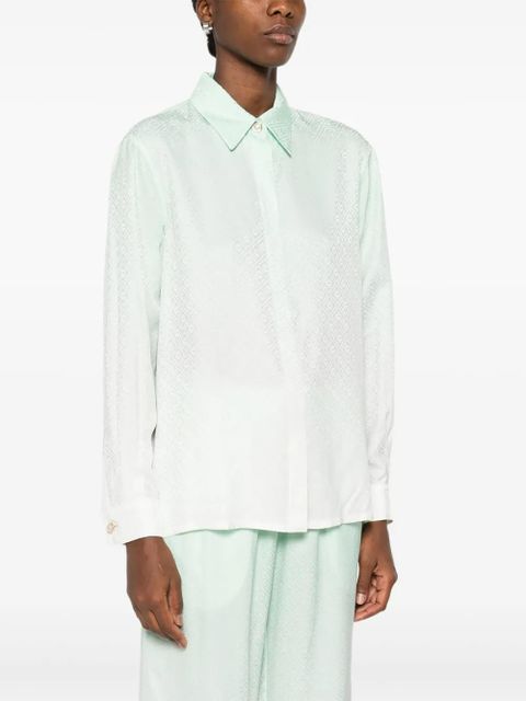 Casablanca gradient textured shirt - Green
