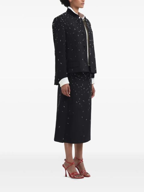 Marni bead-embellished jacket - Black