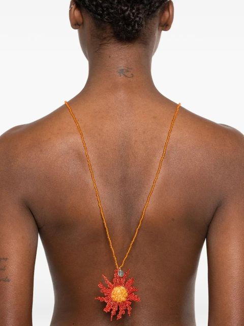 Ruslan Baginskiy flower and heart necklace (set of two) - Silver - zdjęcie produktu nr 2