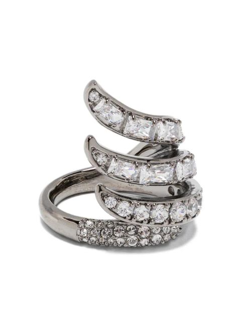 Swarovski triple-band crystal ring - Silver - zdjęcie produktu nr 1