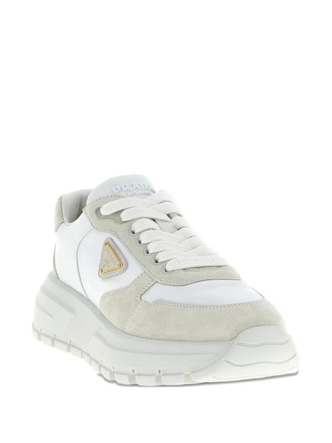 Prada Prax 01 metal-triangle sneakers - White
