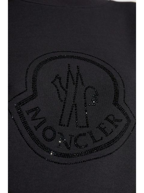 Moncler crystal-embellished sweatshirt - Black