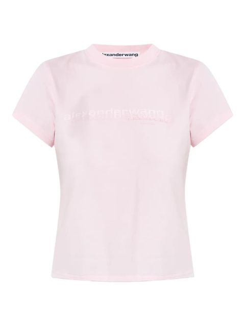 Alexander Wang logo-print cotton T-shirt - Pink - zdjęcie produktu nr 1