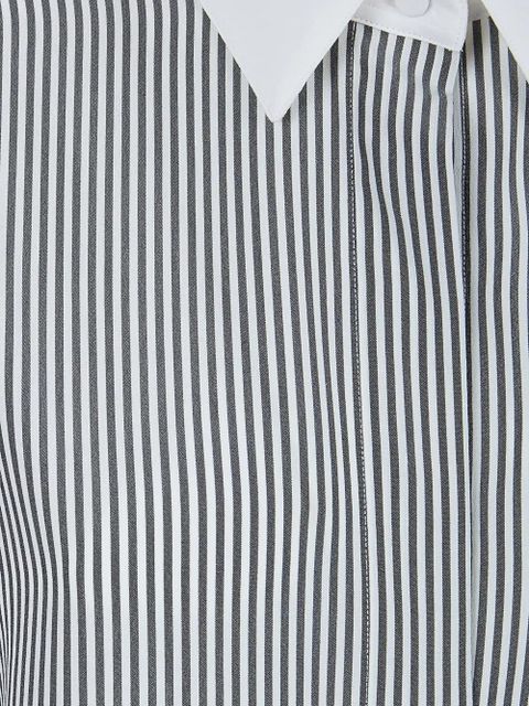 TOM FORD striped contrasting silk shirt - Blue