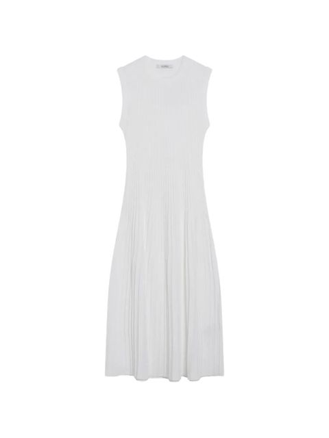 Max Mara Egizio ribbed-knit sleeveless midi dress - White - zdjęcie produktu nr 1