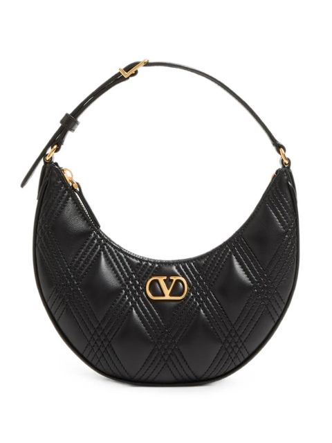 Valentino Garavani mini Quiltie 67 leather shoulder bag - Black - zdjęcie produktu nr 1