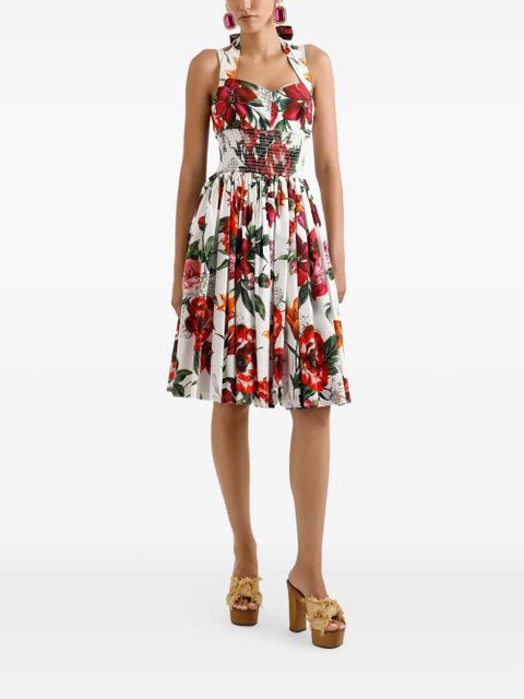 Dolce & Gabbana floral-print dress - White - zdjęcie produktu nr 2
