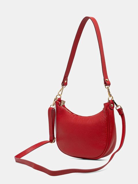 Answear.LAB torebka skórzana kolor czerwony