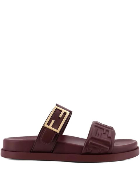 FENDI Fendi Feel embossed sandals - Brown - zdjęcie produktu nr 1