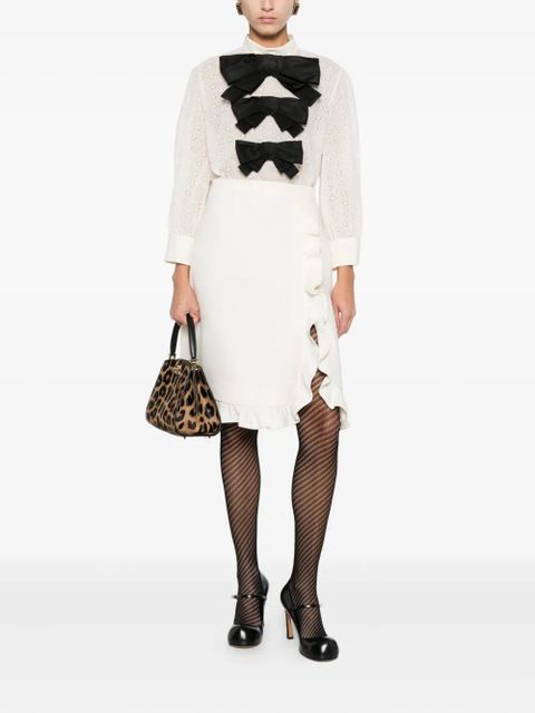 Valentino Garavani Daisy bow blouse - Neutrals - zdjęcie produktu nr 2