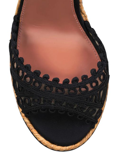 Aquazzura braided nappa espadrilles - Black