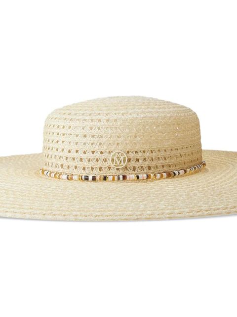 Maison Michel Bianca straw wide brim hat - Neutrals - zdjęcie produktu nr 2
