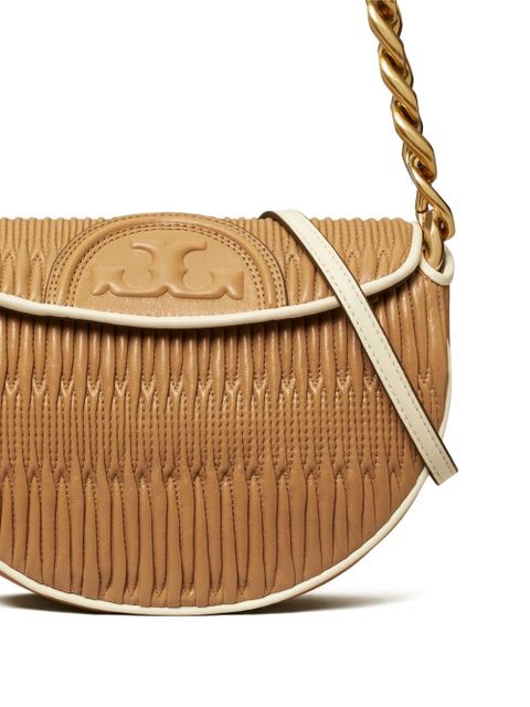 Tory Burch mini Fleming crescent bag - Brown