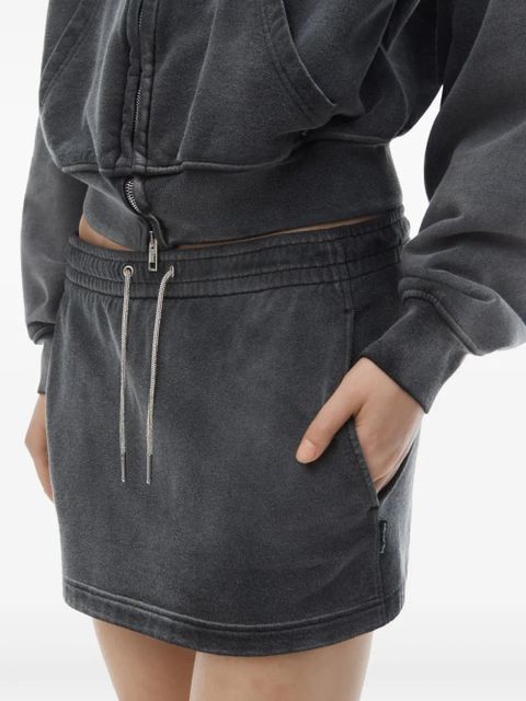 Alexander Wang drawstring-waist mini skirt - Grey