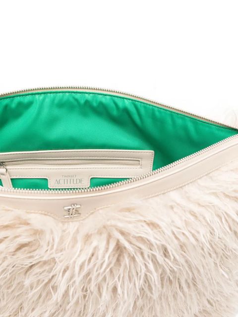 TWINSET wrist-strap clutch bag - Neutrals