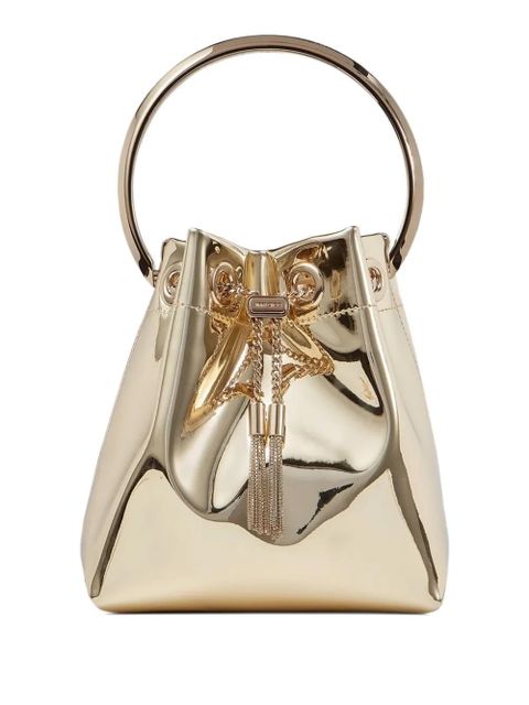 Jimmy Choo Bon Bon top-handle tassel-detail mini bag - Gold - zdjęcie produktu nr 1