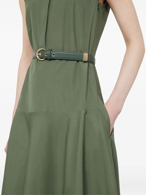 Max Mara collar belted dress - Green