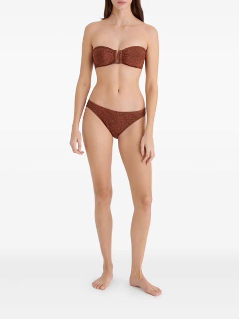 ERES Flamboyant ruched bandeau bikini top - Brown - zdjęcie produktu nr 2